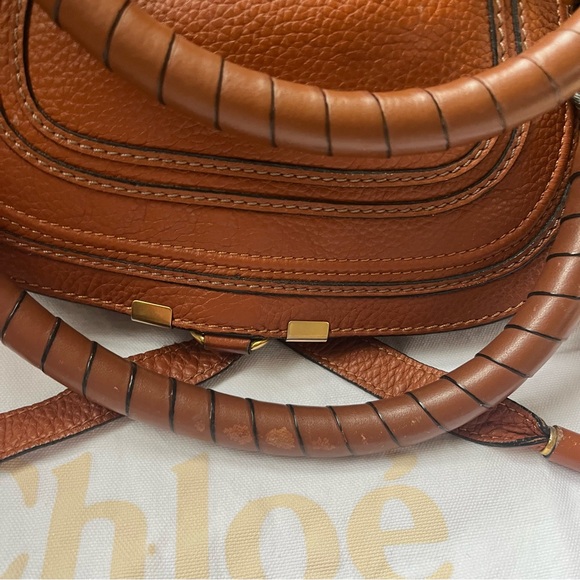 Chloe Marcie Medium Leather Satchel - Picture 11 of 13